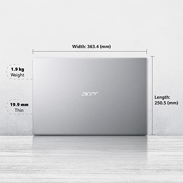 Acer Aspire 3 AMD Ryzen 3 3250U Processor 15.6" (39.6 cms) Full HD Laptop - (8 GB/512 GB SSD/Windows 11 Home/AMD Radeon Graphics /1.9Kg/Silver) A315-23