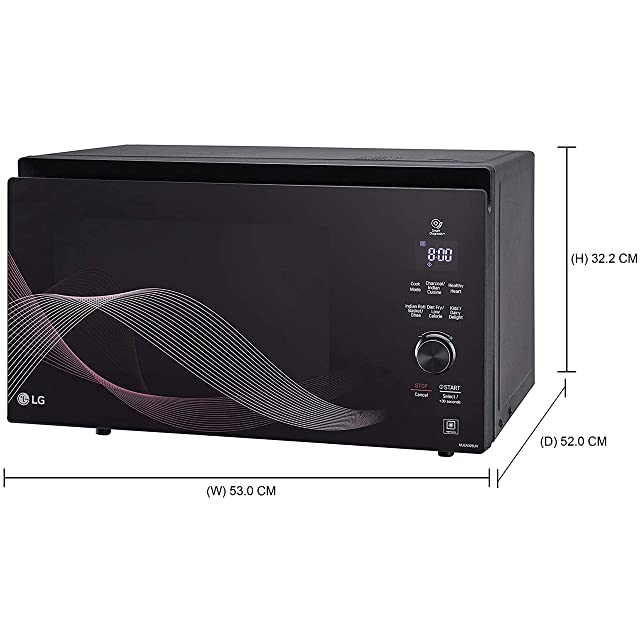 LG 32 L Charcoal Convection Healthy Heart Microwave Oven (MJEN326UH, Black)