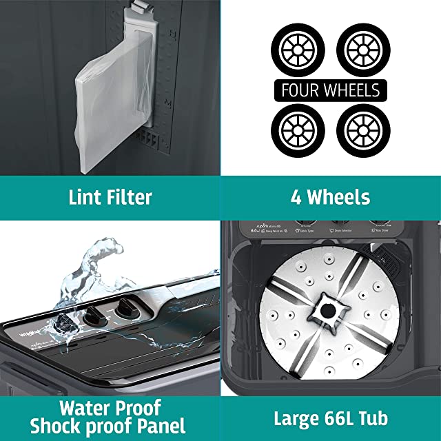 Whirlpool 6 Kg 5 Star Semi-Automatic Top Loading Washing Machine (SUPERB ATOM 60I, Grey Dazzle)