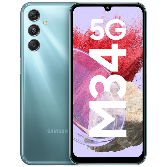 Samsung Galaxy M34 5G (Waterfall Blue, 128GB) (8GB RAM)