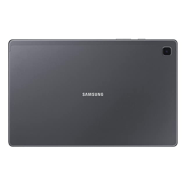 Samsung Galaxy Tab A7 26.31 cm (10.4 inch), Slim Metal Body, Quad Speakers with Dolby Atmos, RAM 3 GB, ROM 32 GB Expandable, Wi-Fi+4G, Grey